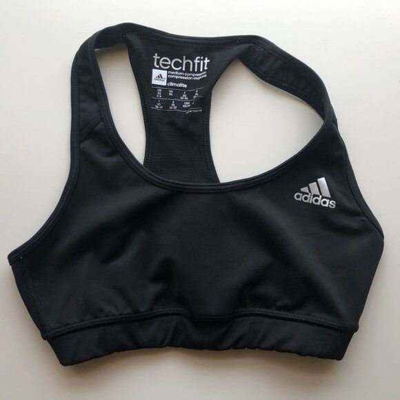 ADIDAS Black Sports Bra - Picture 1 of 2